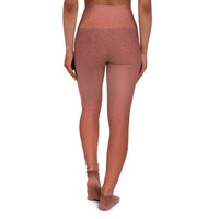 Print High-Waisted Leggings – Earthy Rust AOP