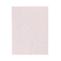 Striped Velveteen Plush Blanket — Soft Pink Throw for Nursery & Cozy Home