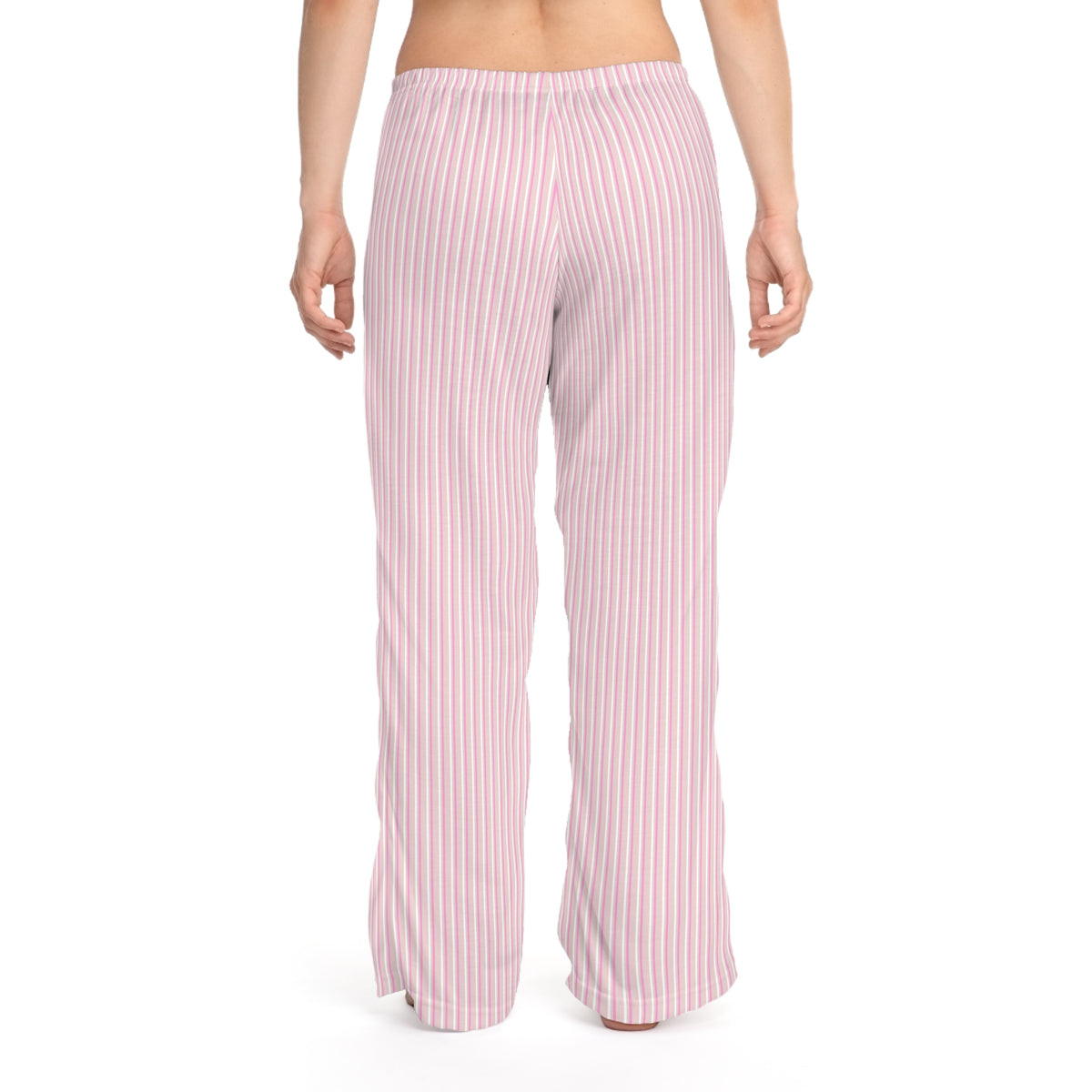 Light Pink Striped Women’s Pajama Pants — Cozy Lounge Sleepwear