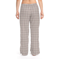 Brown Plaid Women’s Pajama Pants — Cozy Lounge Sleepwear