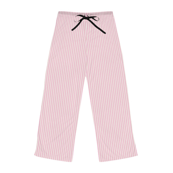 Light Pink Striped Women’s Pajama Pants — Cozy Lounge Sleepwear