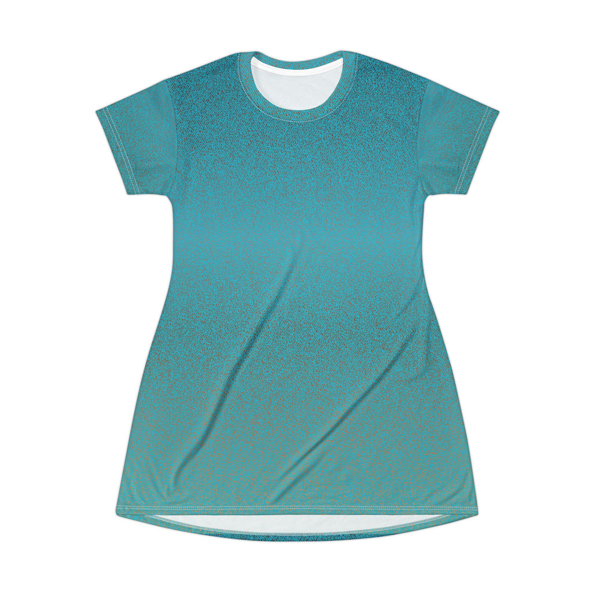 Green Knit T-Shirt Dress — Casual Cozy Summer & Holiday