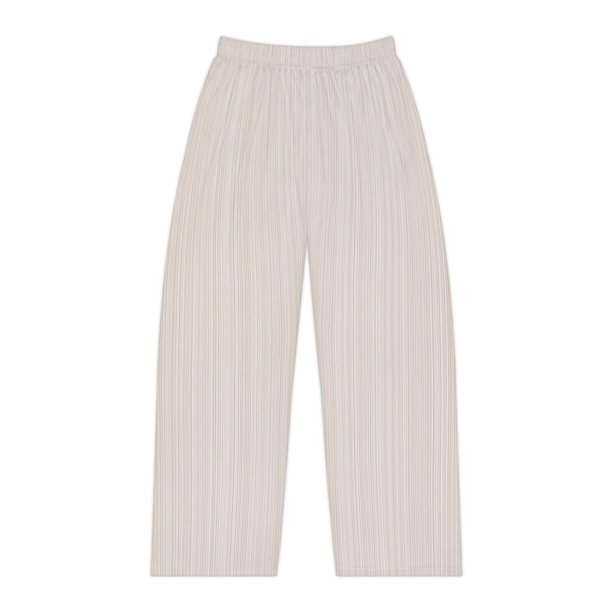 Women's Pleated Pajama Pants — Soft Striped Lounge Sleepwear