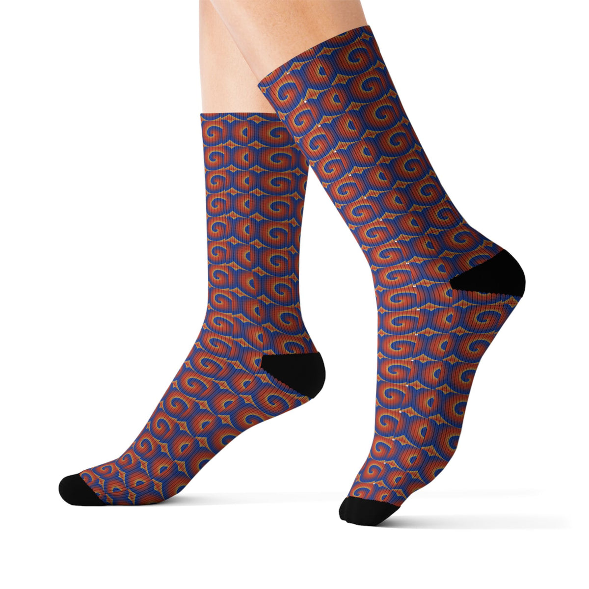 Crew Sublimation Socks — All-Over Print Crew Socks