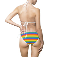 Multicolor  Bikini — Women's Tie-Side Swimsuit