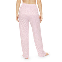 Women's Pajama Pants — Pink Heart Scatter All-Over Print Sleepwear