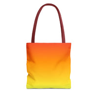 All-Over Print Tote Bag — Yellow  Canvas Carryall