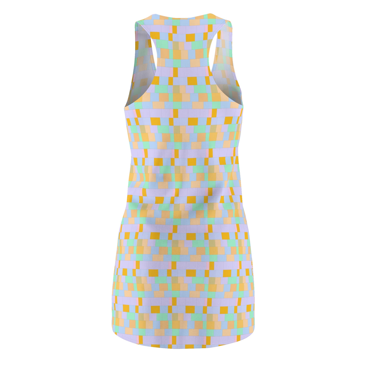 Light Purple & Yellow Racerback Dress