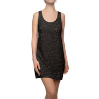 Brown Paisley Racerback Dress — Women's All-Over Print
