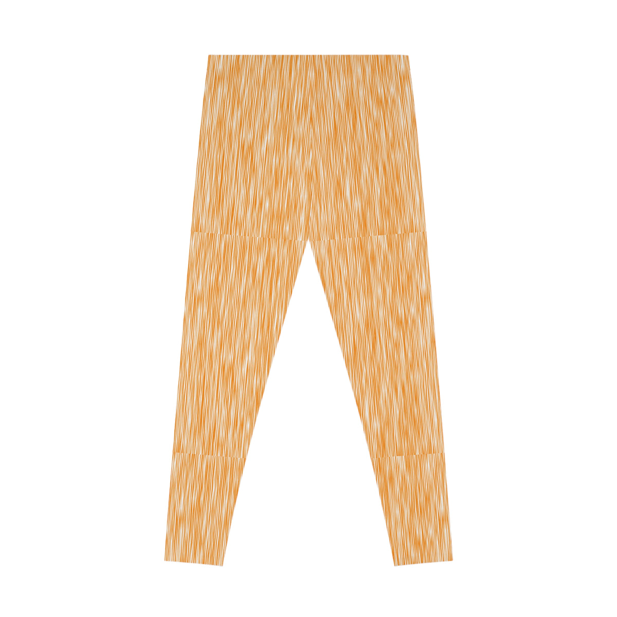 Orange Brushstroke Pattern Leggings —  Activewear
