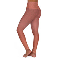 Print High-Waisted Leggings – Earthy Rust AOP