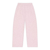 Women's Pajama Pants — Pink Heart Scatter All-Over Print Sleepwear