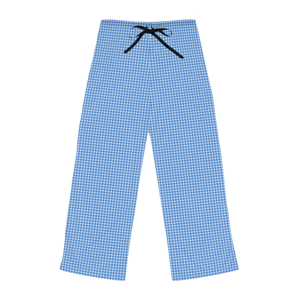 Blue Plaid Women’s Pajama Pants — Cozy Lounge Sleepwear