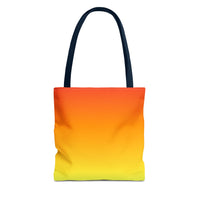All-Over Print Tote Bag — Yellow  Canvas Carryall