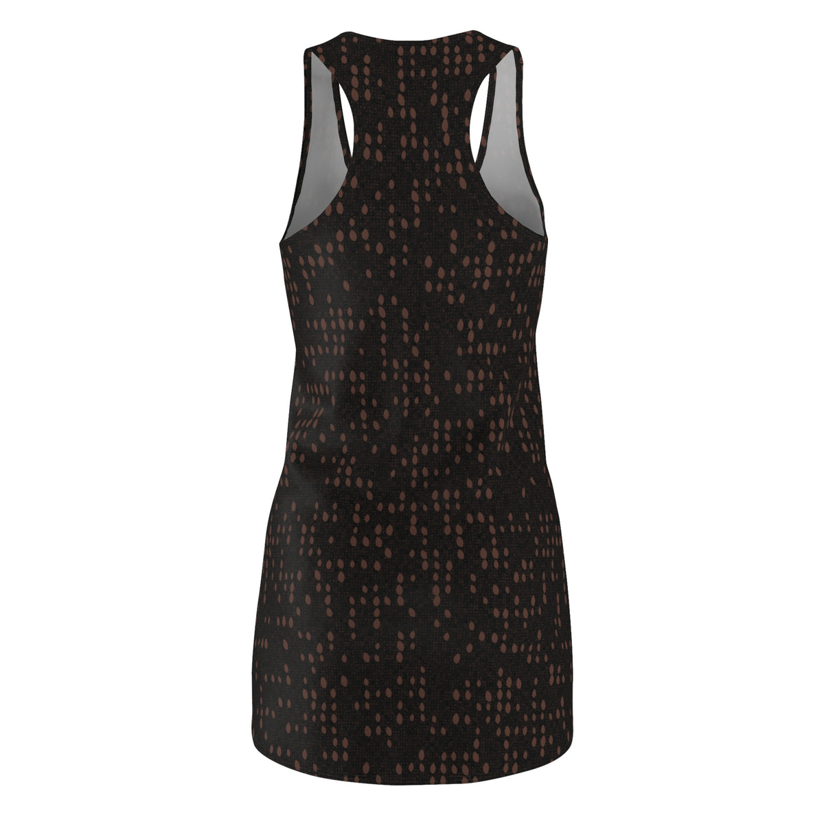 Brown Paisley Racerback Dress — Women's All-Over Print