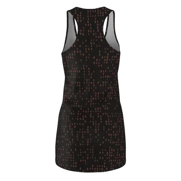 Brown Paisley Racerback Dress — Women's All-Over Print
