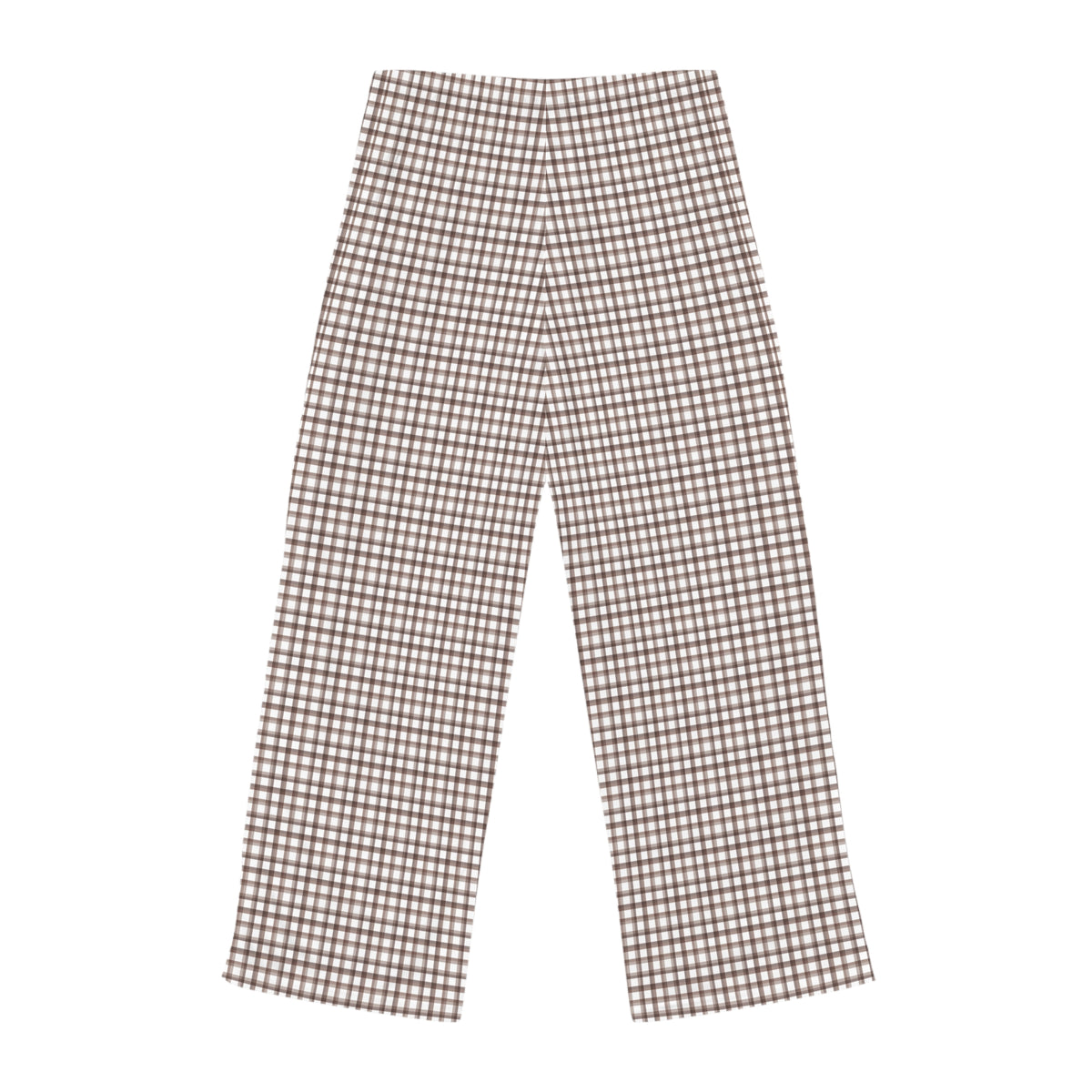 Brown Plaid Women’s Pajama Pants — Cozy Lounge Sleepwear