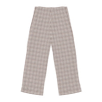 Brown Plaid Women’s Pajama Pants — Cozy Lounge Sleepwear