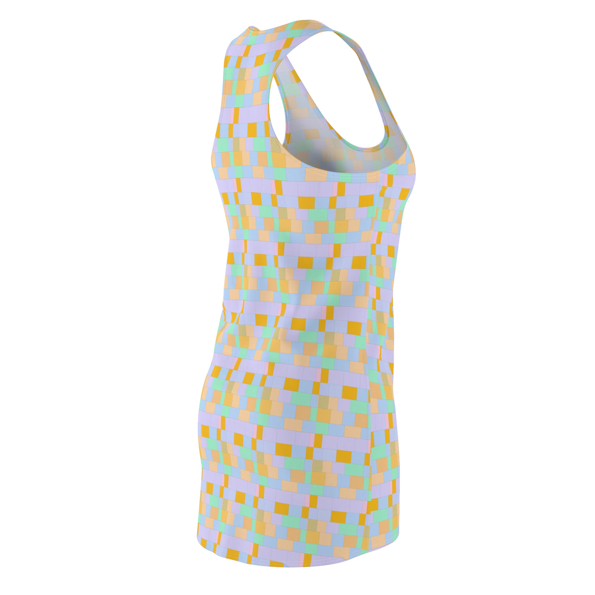 Light Purple & Yellow Racerback Dress