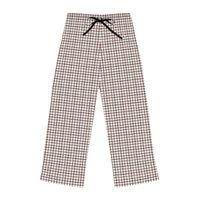 Brown Plaid Women’s Pajama Pants — Cozy Lounge Sleepwear