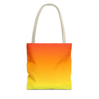 All-Over Print Tote Bag — Yellow  Canvas Carryall