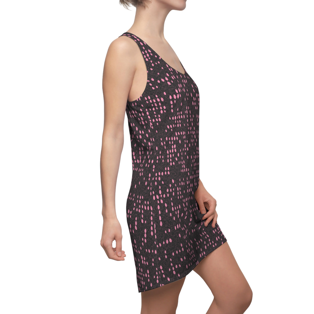 Pink Brown Racerback Dress — Women's All-Over Print