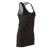 Brown Paisley Racerback Dress — Women's All-Over Print