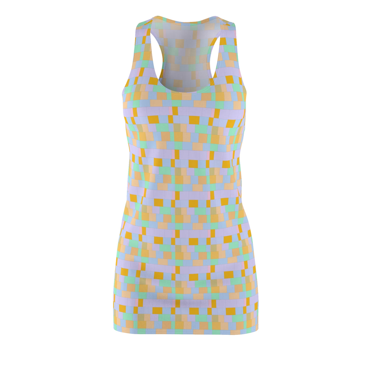 Light Purple & Yellow Racerback Dress