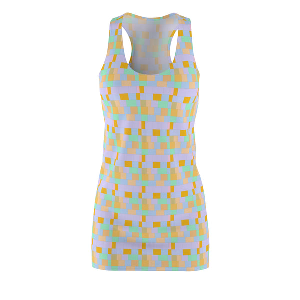 Light Purple & Yellow Racerback Dress