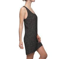 Brown Paisley Racerback Dress — Women's All-Over Print