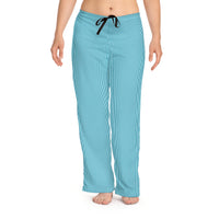 Blue Striped Women’s Pajama Pants — Cozy Lounge Sleepwear